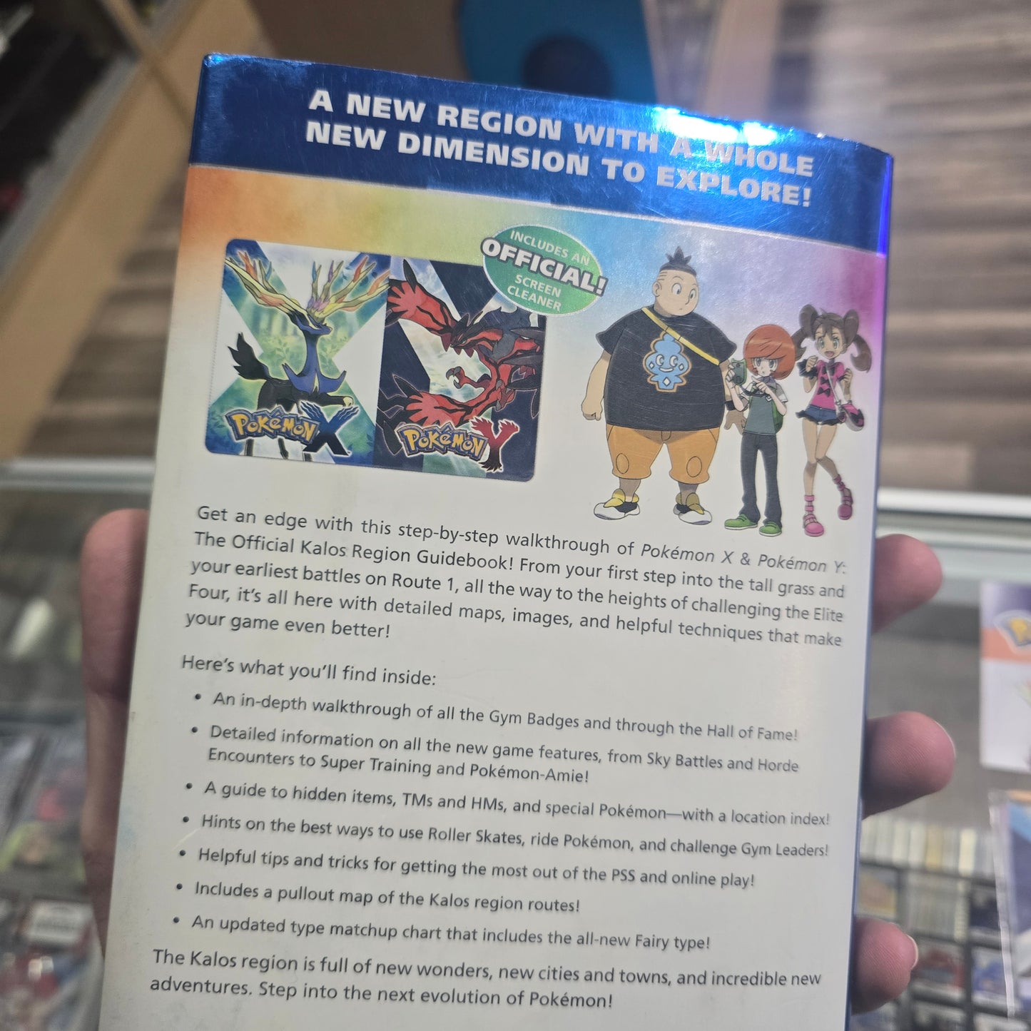 Pokemon X and Pokemon Y : The Official Kalos Region Guidebook Hardcover Book with Inserts