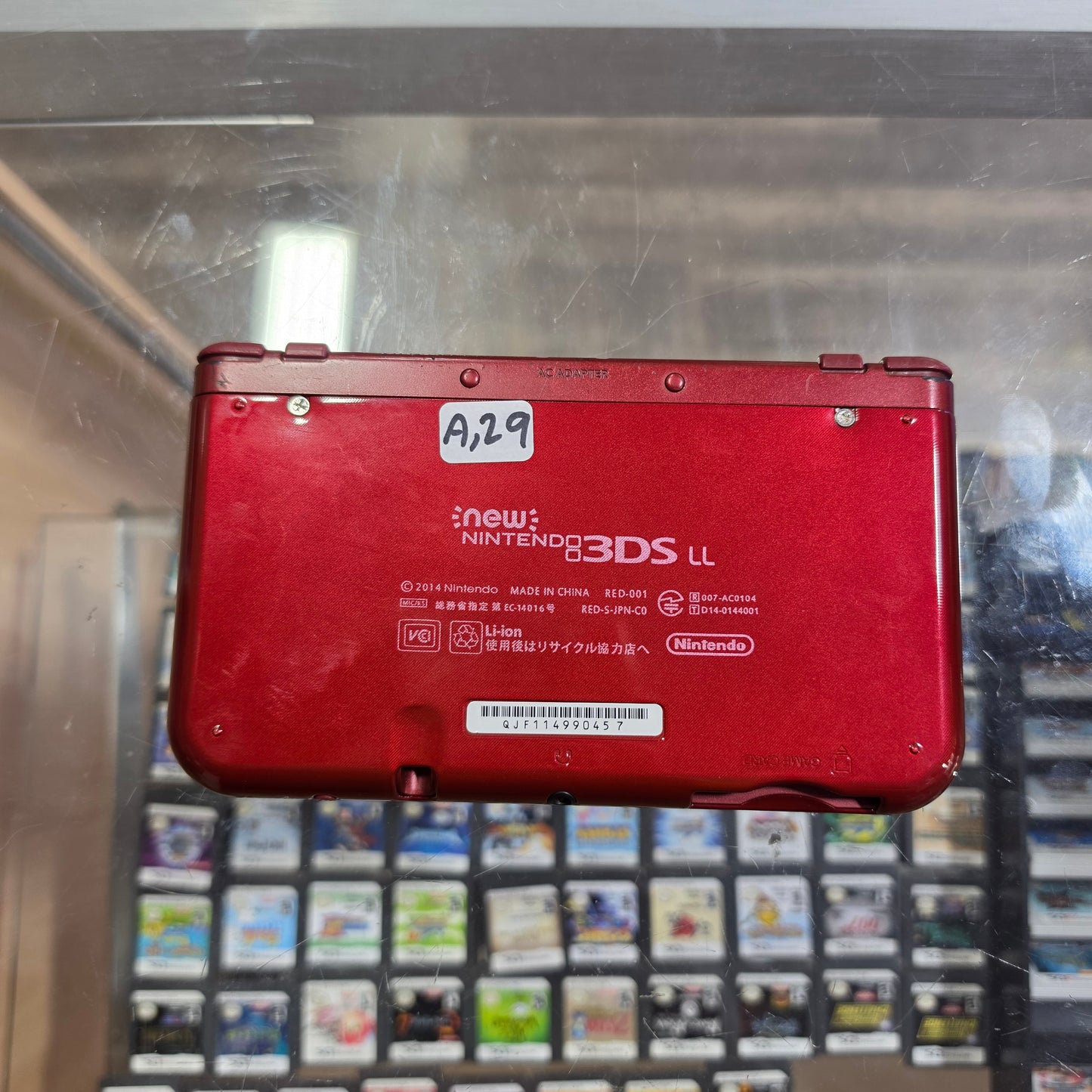Red New Nintendo 3DS XL Handheld System With Charger (Region Free)(JAPANESE TO US)