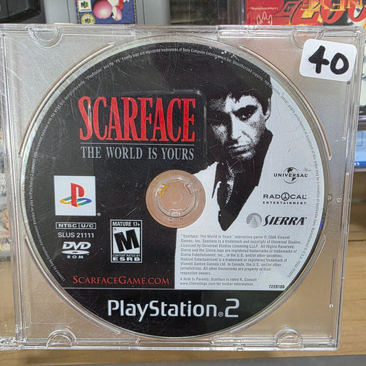 Scarface The World Is Yours 🌎 Playstation 2