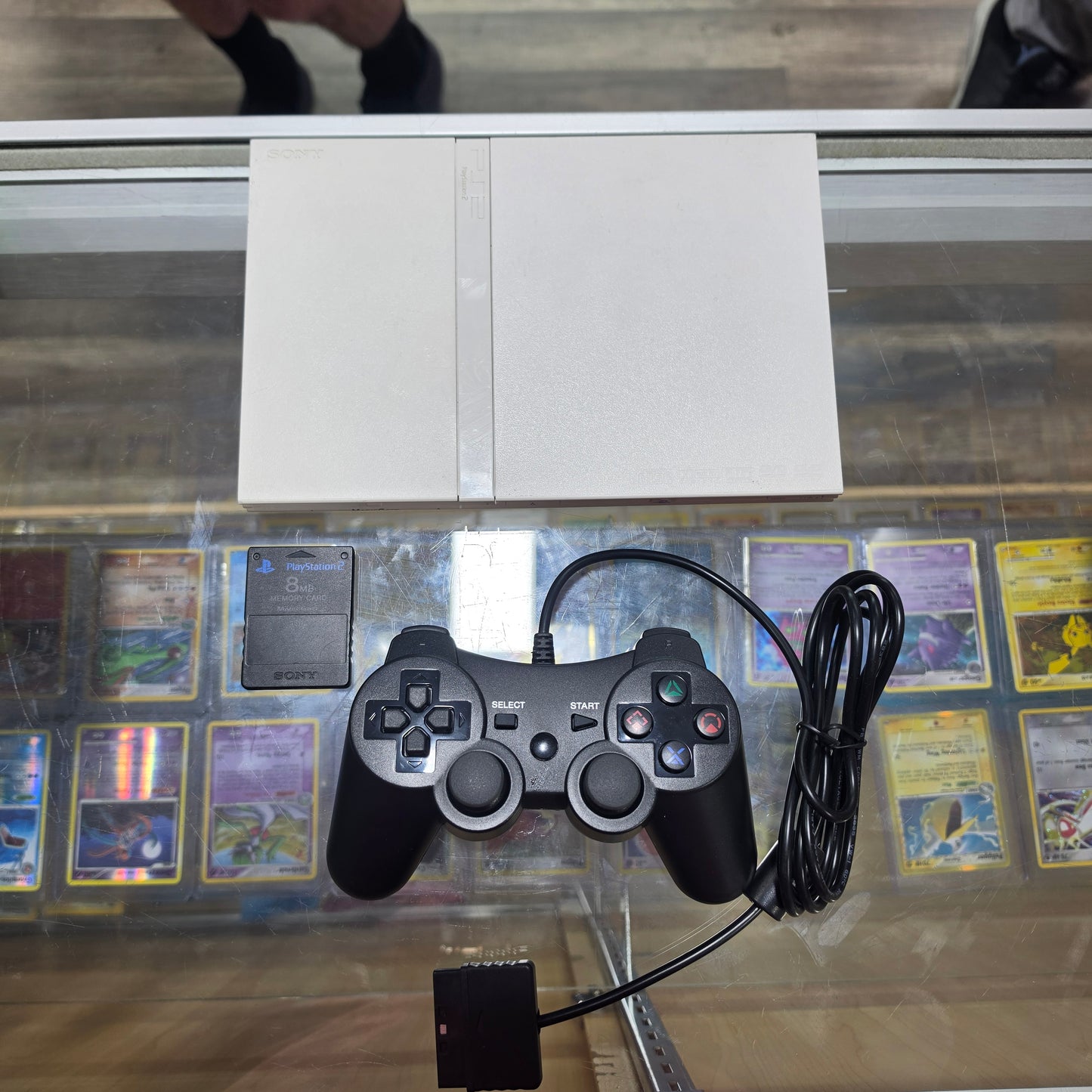 Slim Playstation 2 System [White] Comes with all wires, controller, and memory card