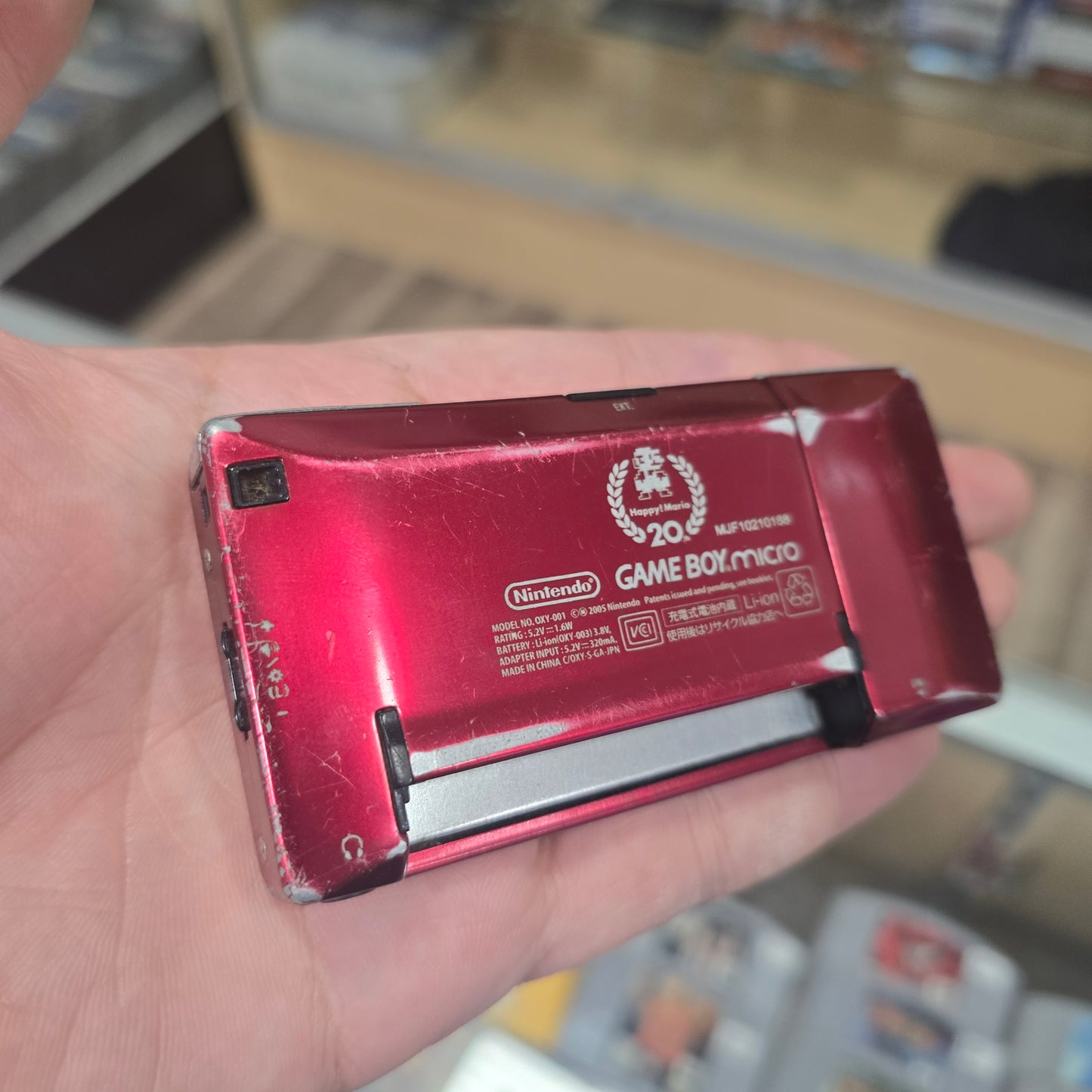 GBA Micro [20th Anniversary Edition] Handheld System with Charger (ROUGH CONDITION)