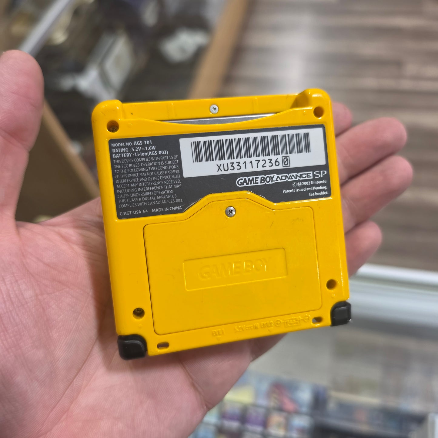 Pikachu Gameboy Advance SP GameBoy Advance AGS 101 Authentic Shell with Charger