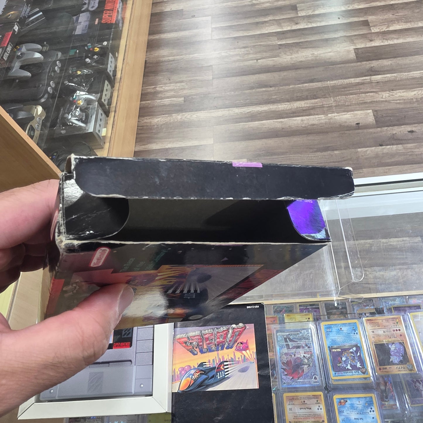 F-Zero CIB Super Nintendo with box protector