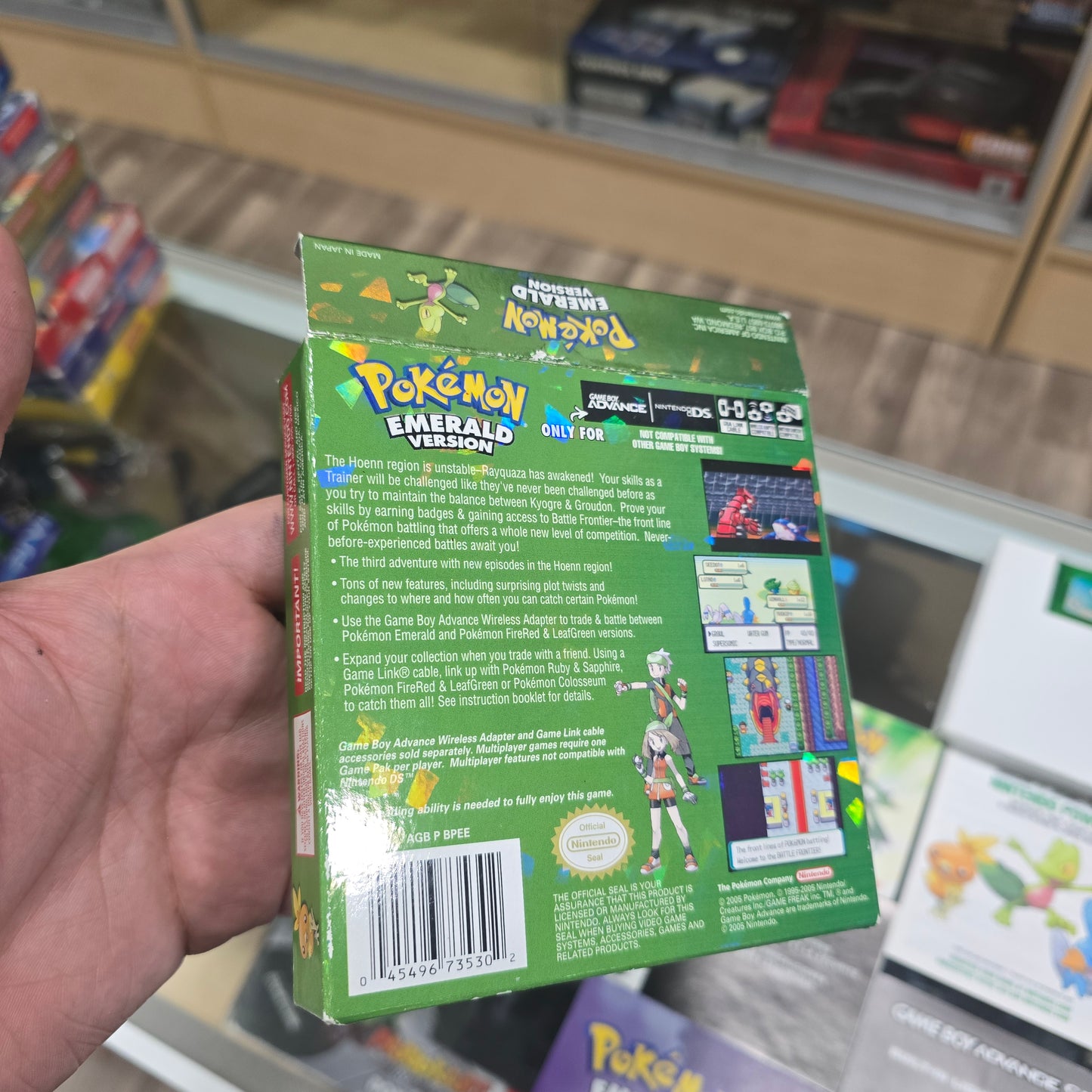 Pokémon Emerald (Authentic) (Good Condition) (CIB) Nintendo Gameboy Advance