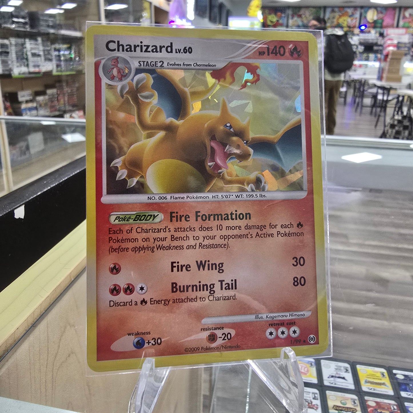 Charizard - 1/99 (Cracked Ice Holo) (NM)