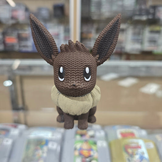 Custom Hand Painted 3D Printed Eevee (Knitted Style)