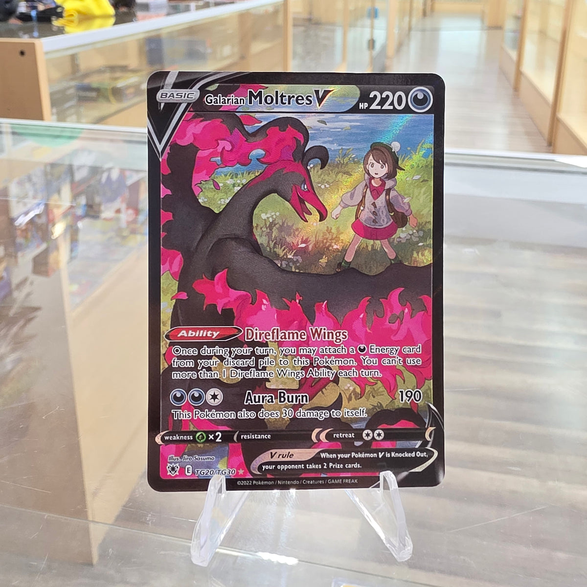 (NM) Galarian Moltres V - SWSH10: Astral Radiance Trainer Gallery