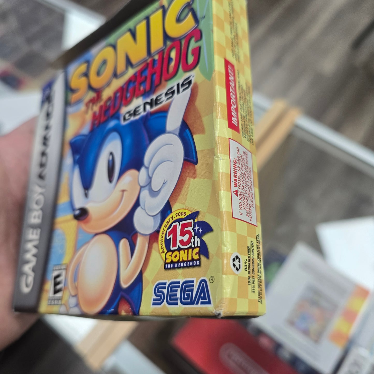 Sonic The Hedgehog Genesis Nintendo GameBoy Advance