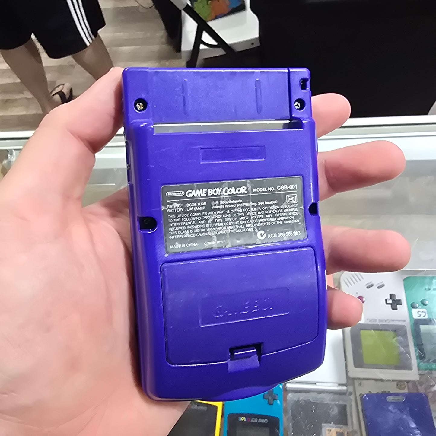Game Boy Color Grape Handheld System with Original Box