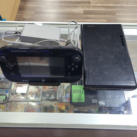 Black Nintendo Wii U System With Power Cables (No HDMI)
