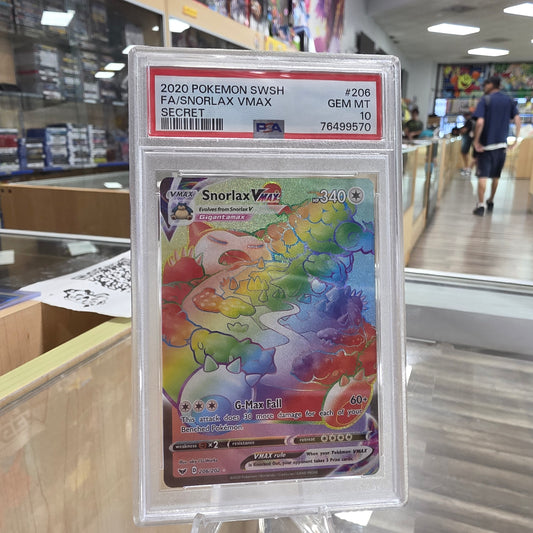 (PSA 10) Snorlax VMAX (Secret) - SWSH01: Sword & Shield Base Set
