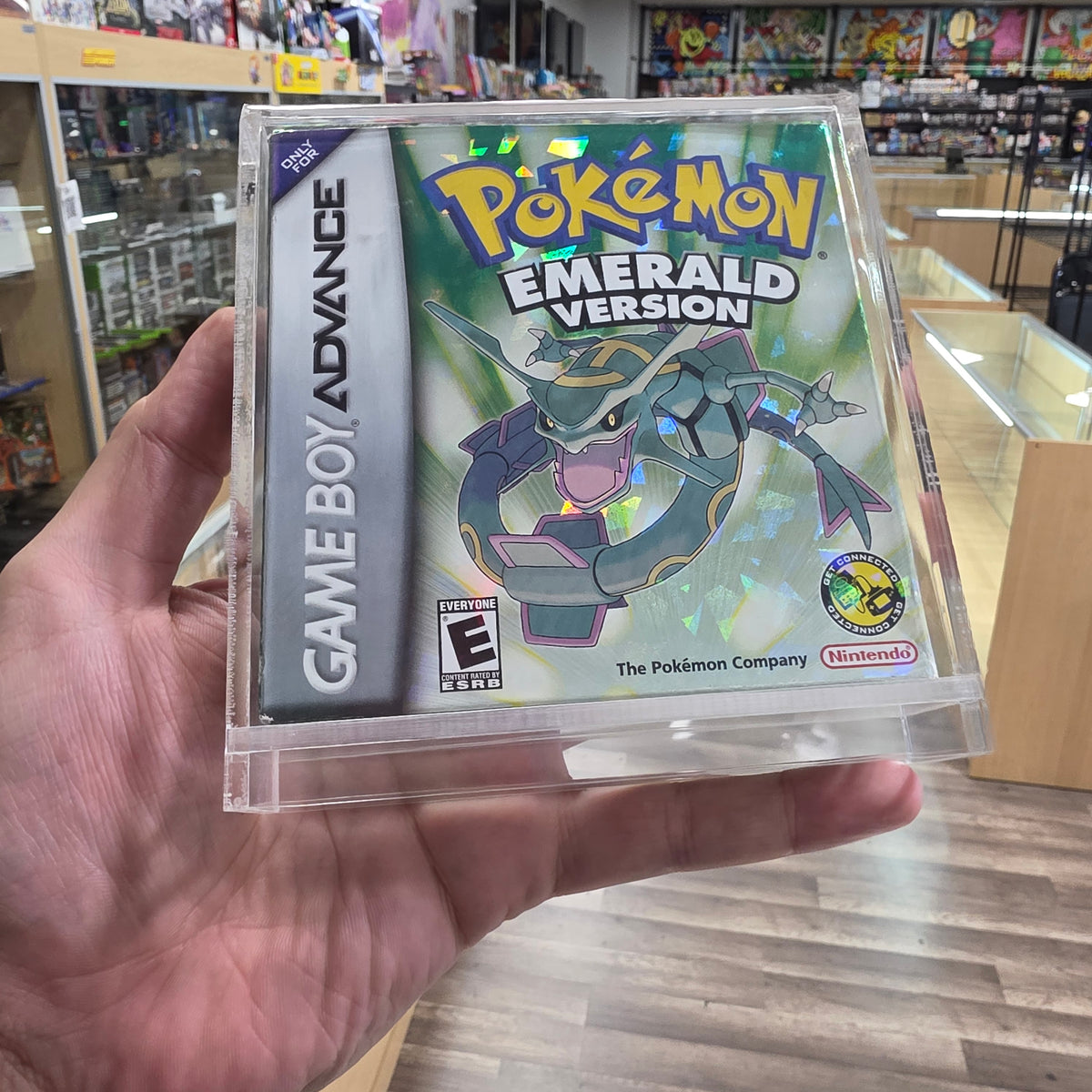 Pokémon Emerald (Authentic) (Dry Battery) Nintendo Gameboy Advance CIB with Acrylic Case