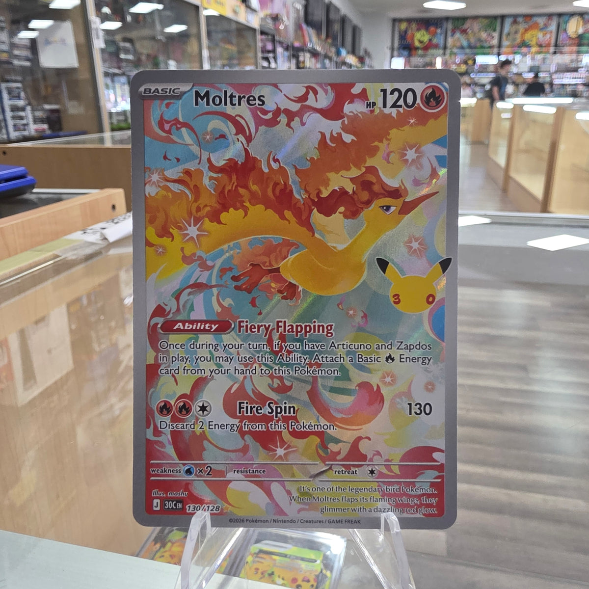 (NM) Moltres - 130/128 - ME: 30th Celebration