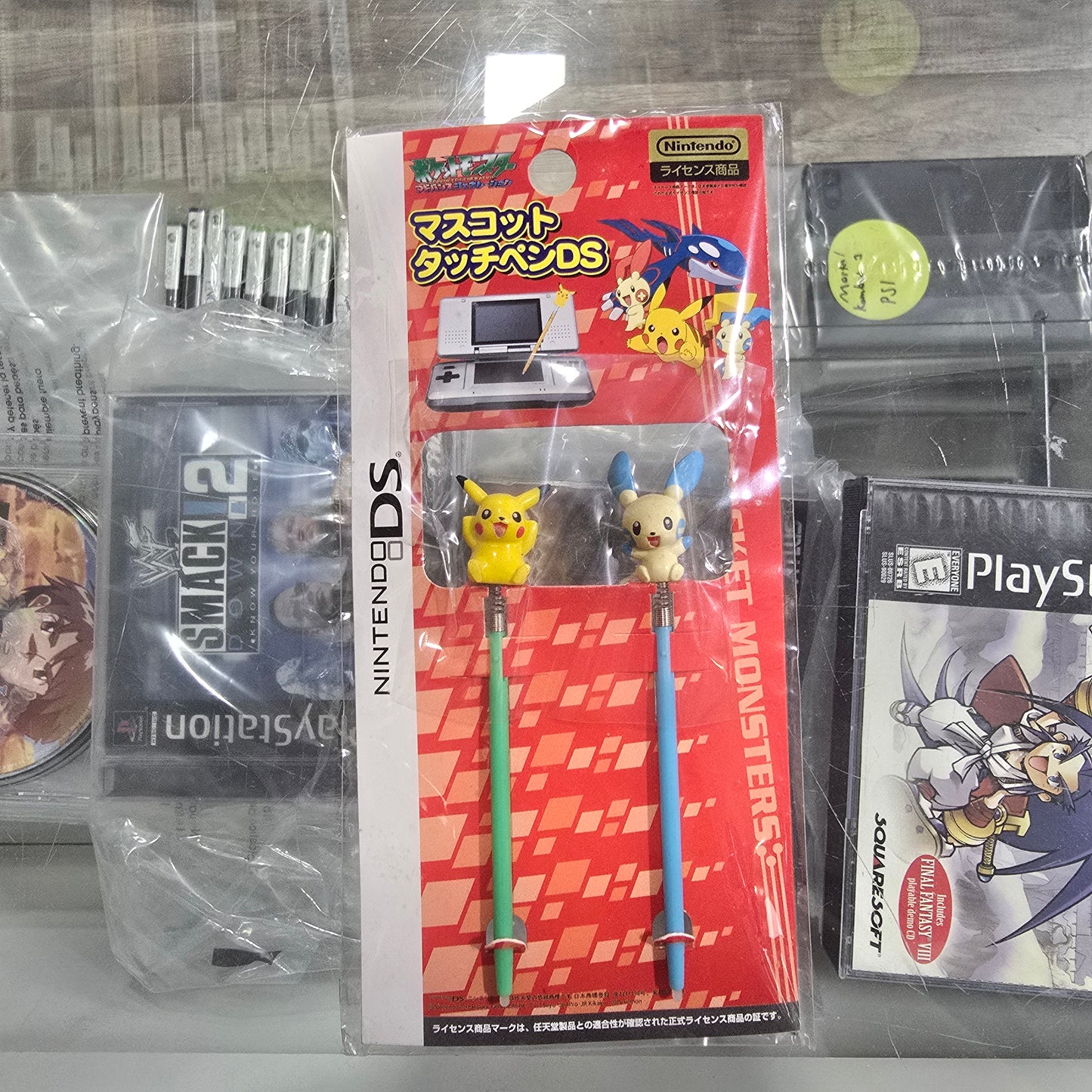 Pokemon Pikachu and Minun Vintage Stylus for Nintendo DS