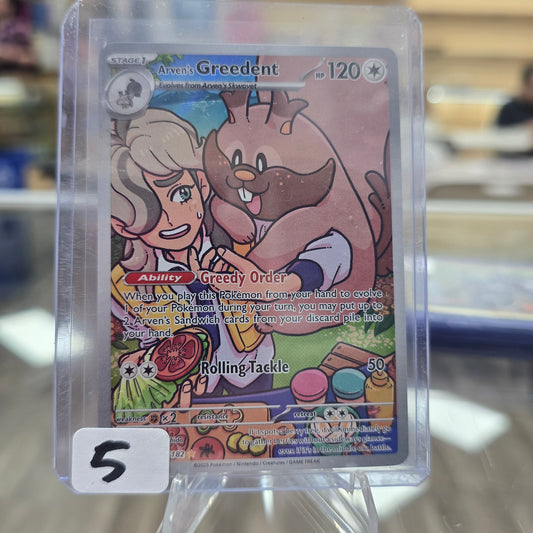Arven's Greedent - 205/182 - SV10: Destined Rivals (NM)