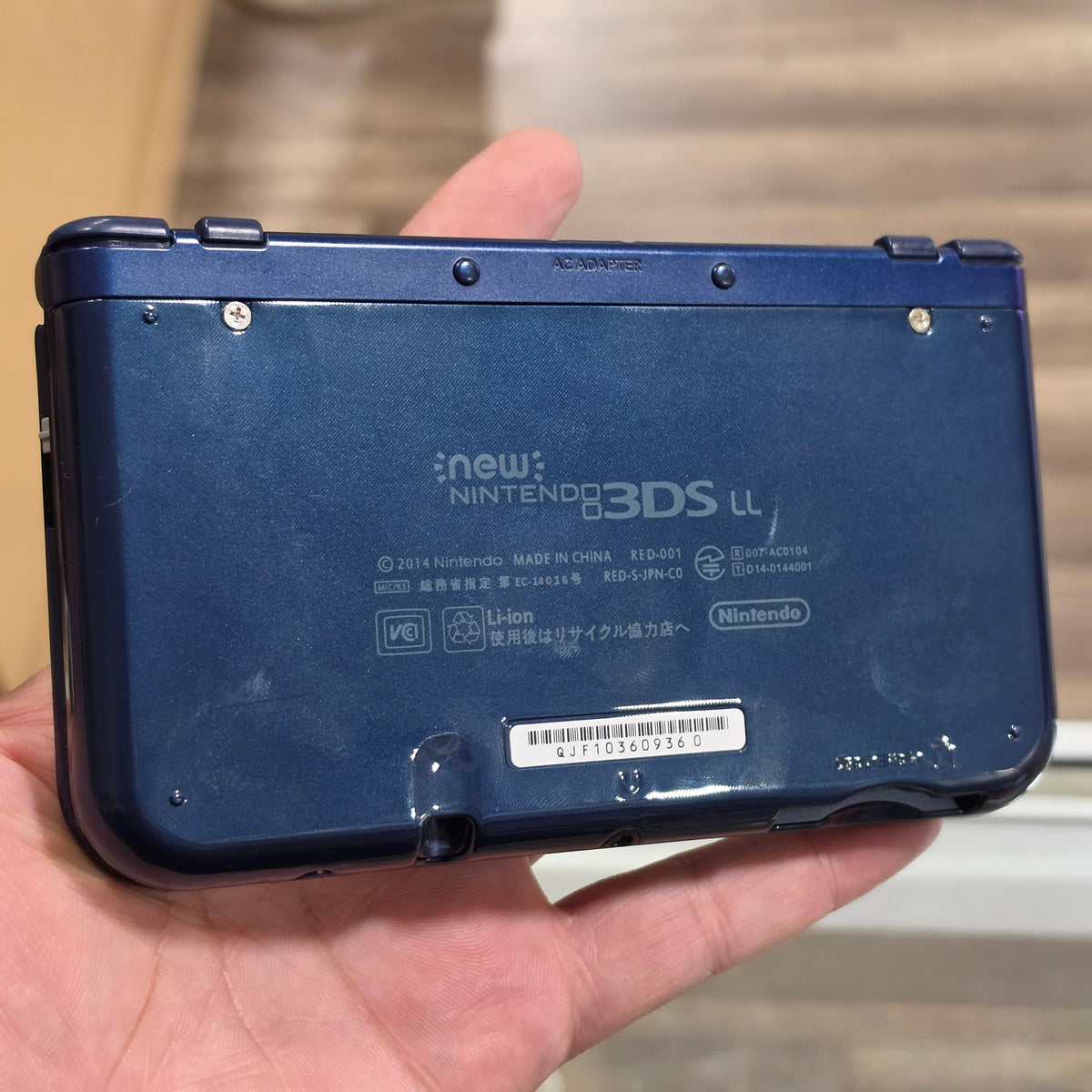 (360) (Top IPS) (Blue) New Nintendo 3DS XL Handheld System With Charger (Region Free)(JAPANESE TO US)