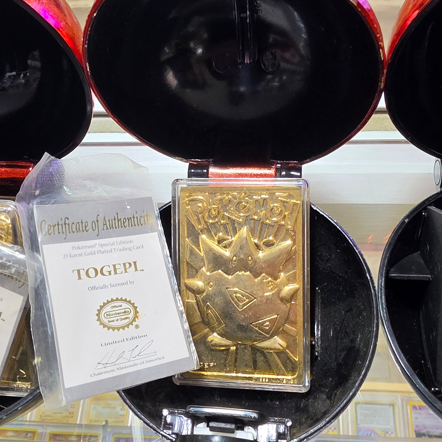 Burger King 23K Gold Plated Pokemon Cards With Certificates and Pokeballs (FULL SET)
