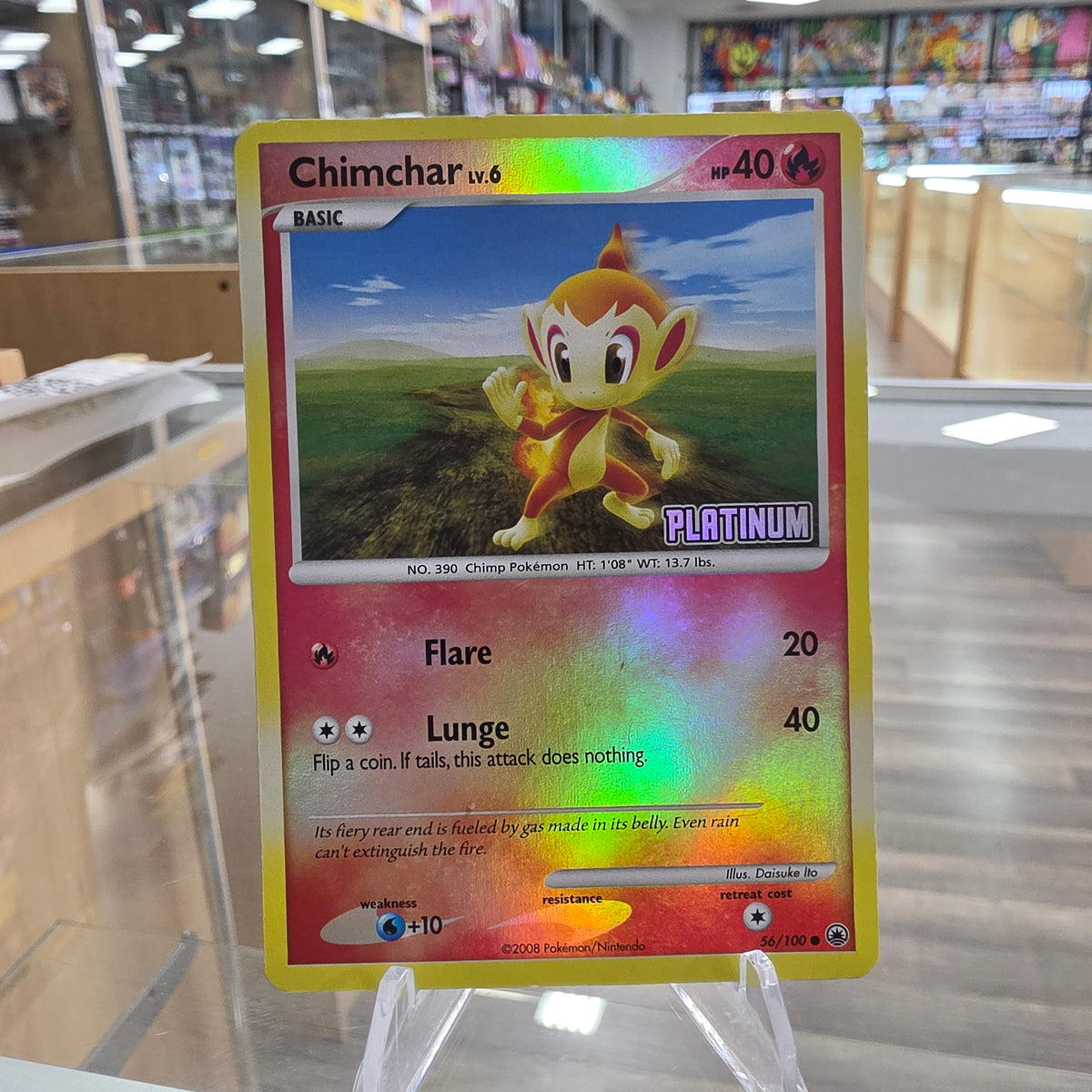 (MP) Chimchar - 56/100 [Platinum] - Burger King Promos
