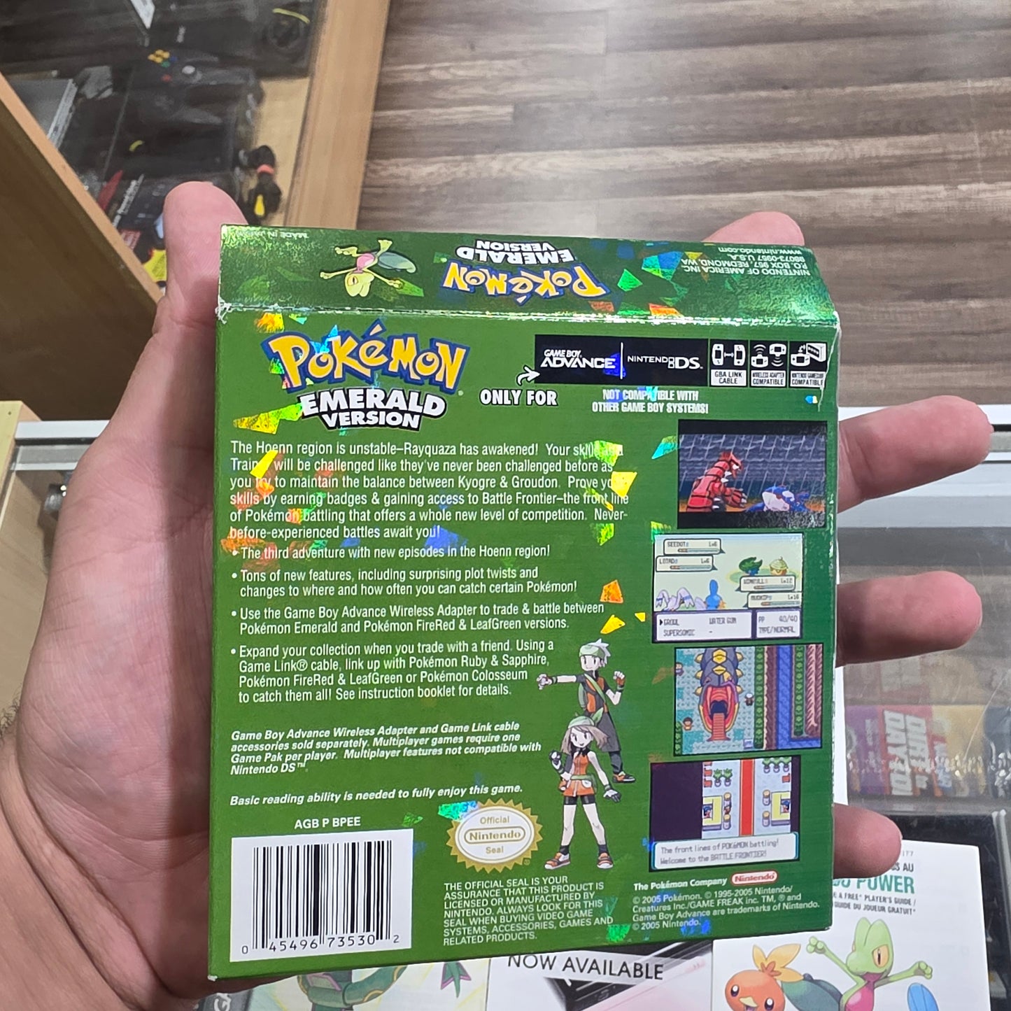 Pokémon Emerald (Authentic) (Dry Battery) Nintendo Gameboy Advance CIB