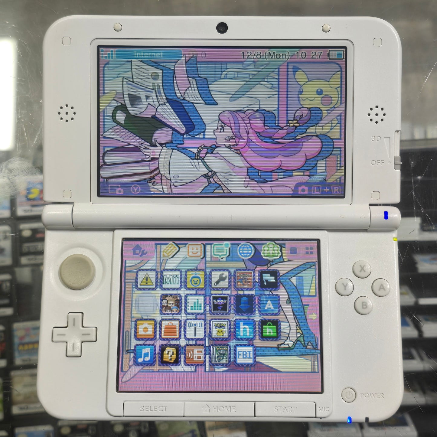 Pink Nintendo 3DS LL Handheld System (US Region) with Digital Games