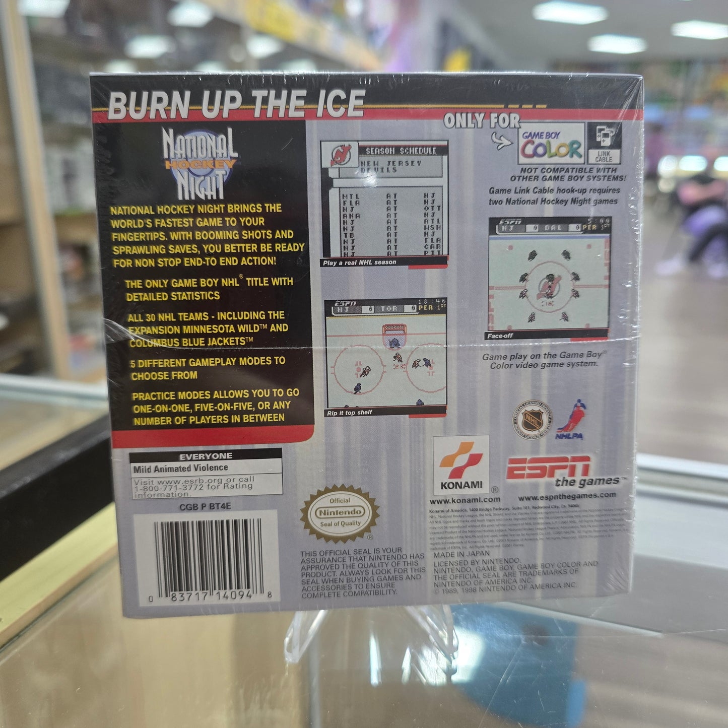 ESPN National Hockey Night Nintendo Gameboy Color (Sealed)