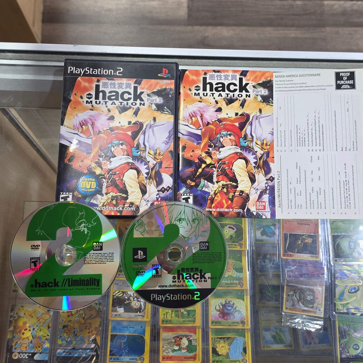 .hack Mutation with Registration Card Playstation 2