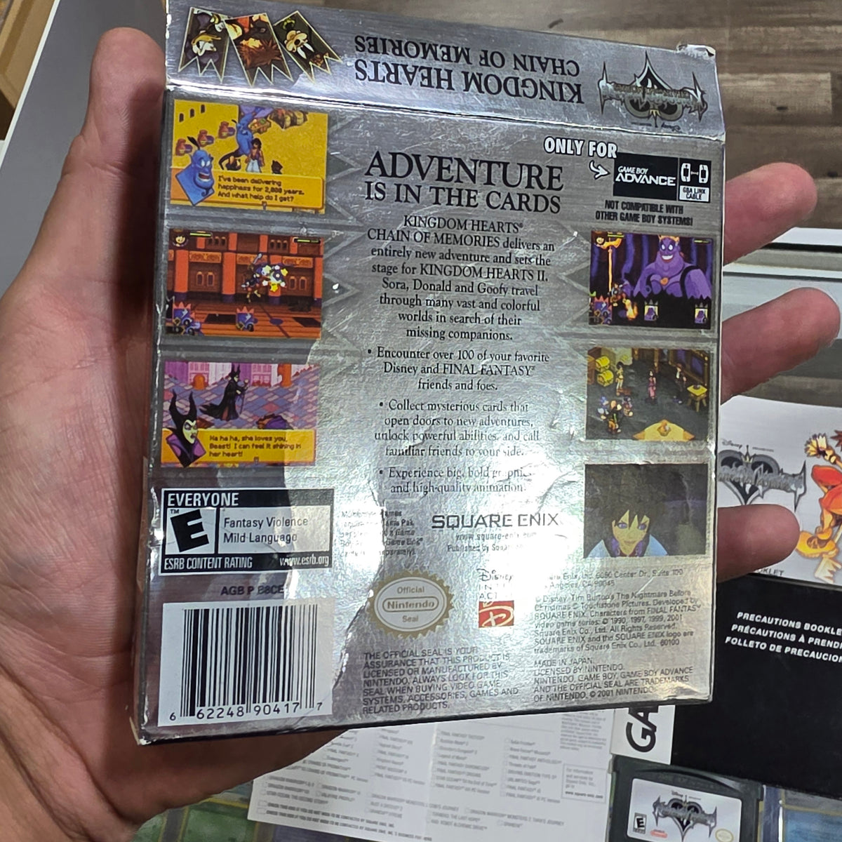 Kingdom Hearts Chain of Memories with Box and Manual