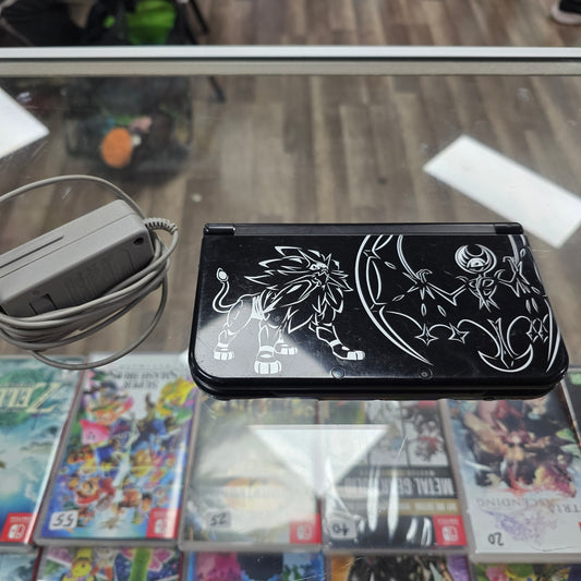 "New" Nintendo 3DS XL Solgaleo Lunala Black Edition Nintendo 3DS Handheld System with Charger
