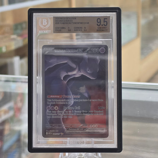 (Beckett 9.5) Team Rocket's Mewtwo ex - 281/217 - ME: Ascended Heroes