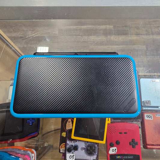 New Nintendo 2DS XL Black + Turquoise Handheld System with Charger