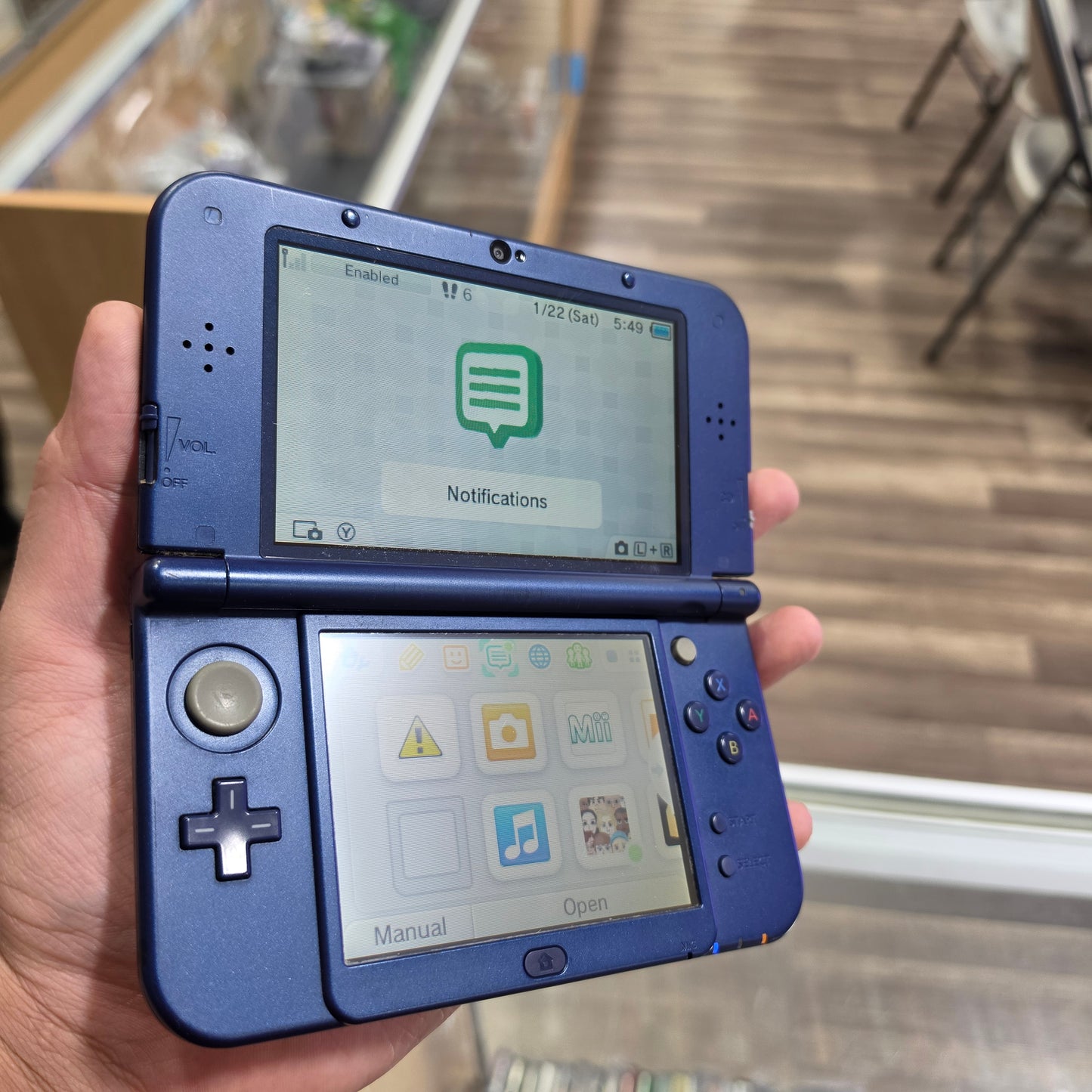 Blue New Nintendo 3DS XL Handheld System With Charger (Region Free)(JAPANESE TO US)