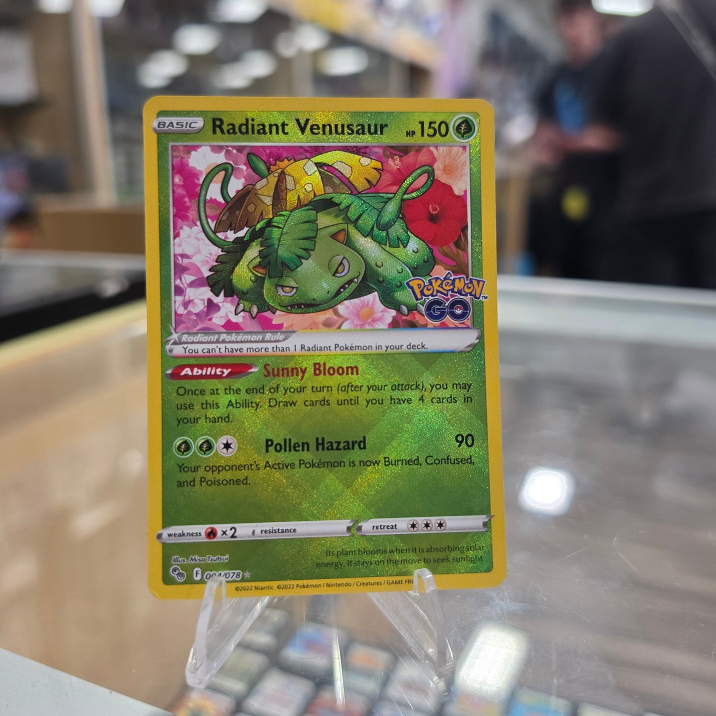 Radiant Venusaur - Pokemon GO (NM)