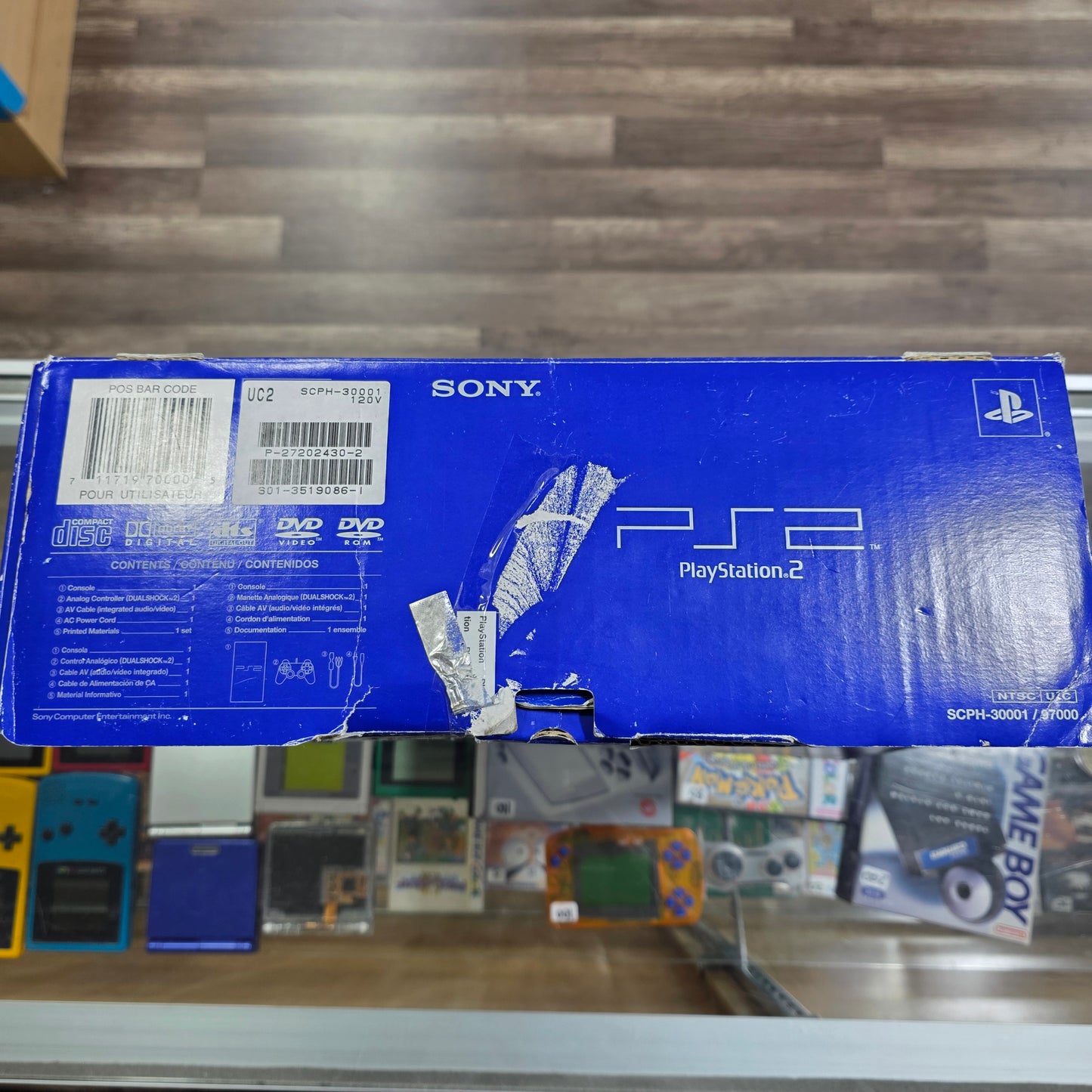 Playstation 2 System Playstation 2 with Box [Power and Video Cable memory card and Controller Included]
