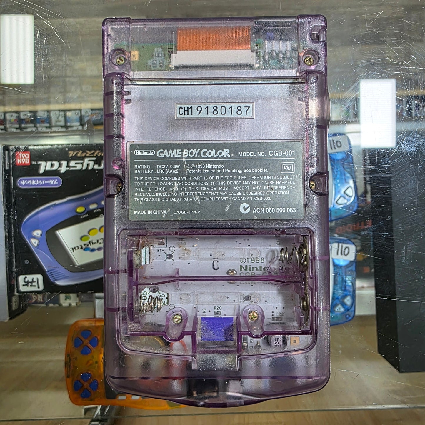Purple Nintendo Gameboy Color [No Battery Cover] [GAME NOT INCLUDED]