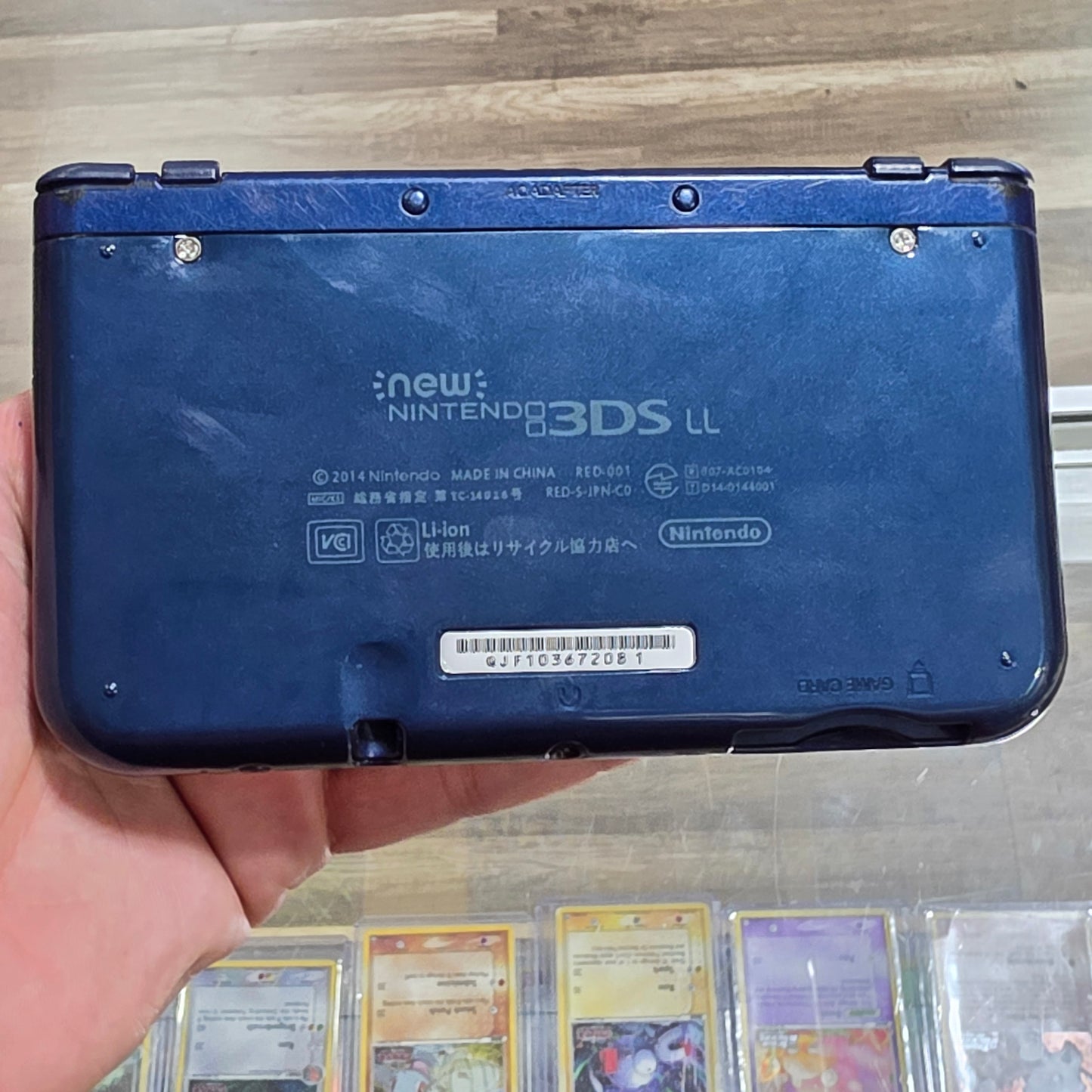 (081) Blue New Nintendo 3DS XL Handheld System With Charger (Region Free)(JAPANESE TO US)