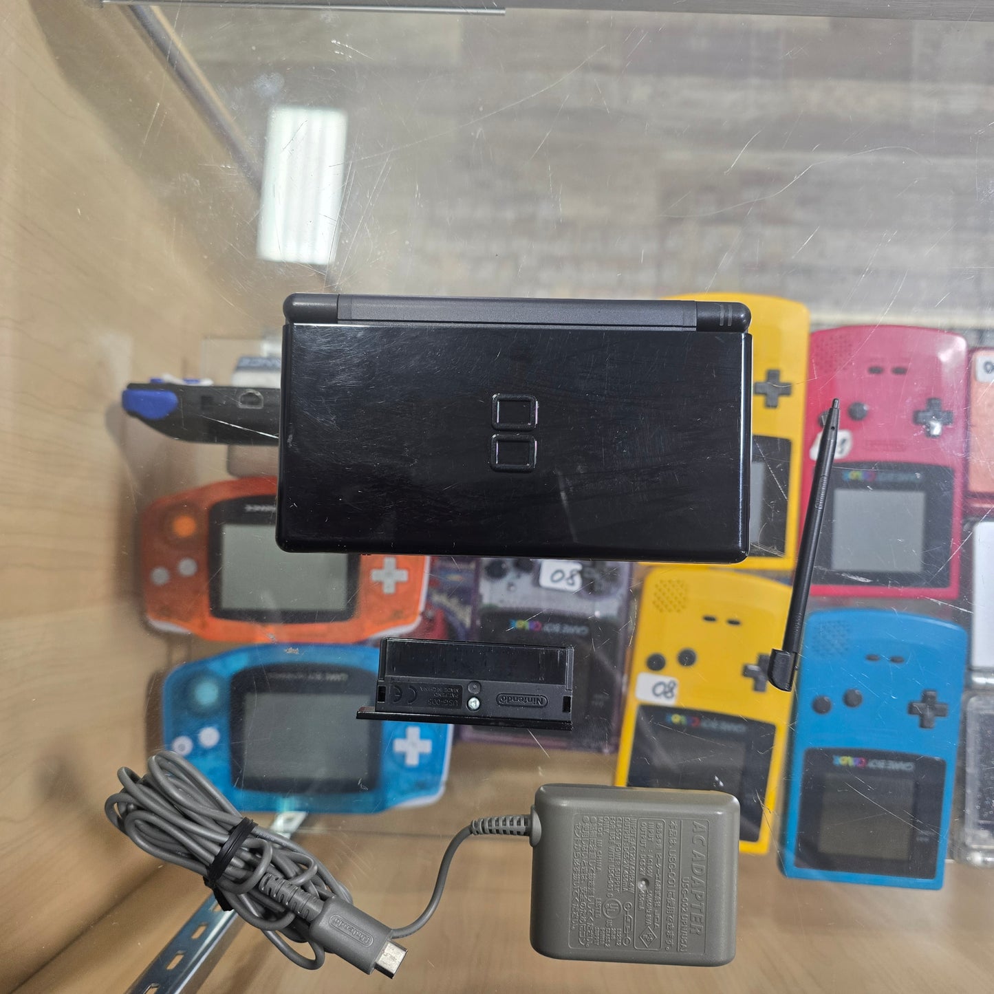 Black Nintendo DS Lite Handheld System with Charger