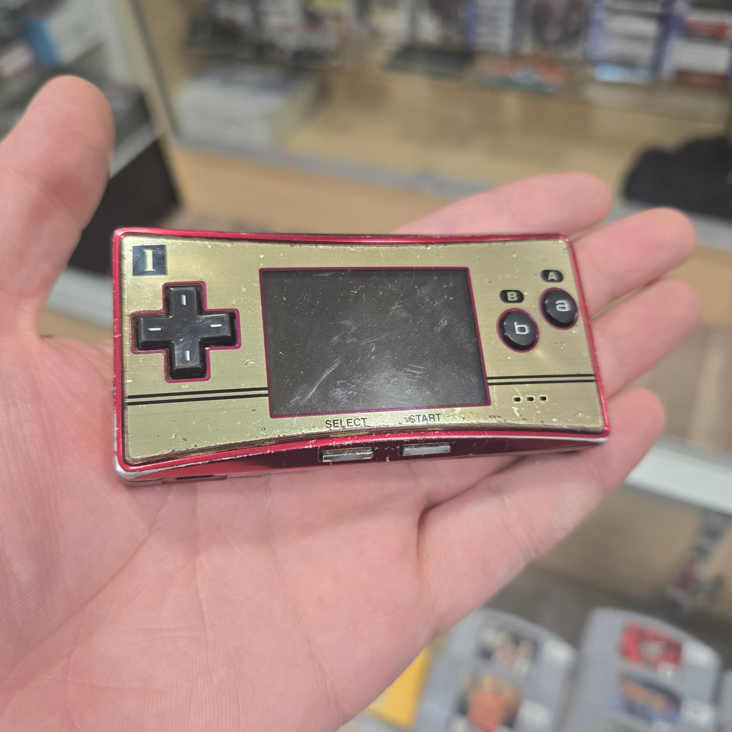 GBA Micro [20th Anniversary Edition] Handheld System with Charger (ROUGH CONDITION)