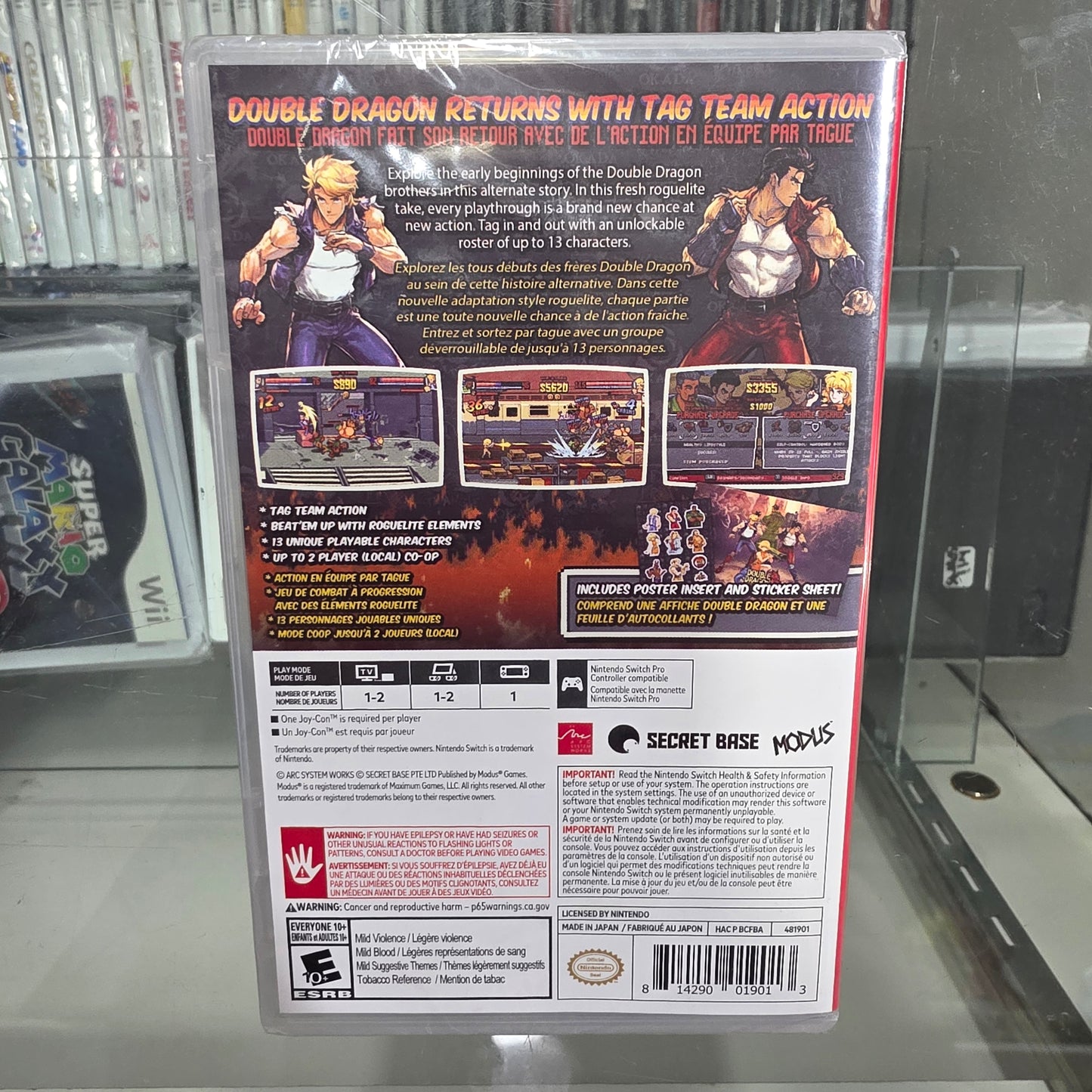 New Sealed Double Dragon Gaiden: Rise of the Dragons Nintendo Switch