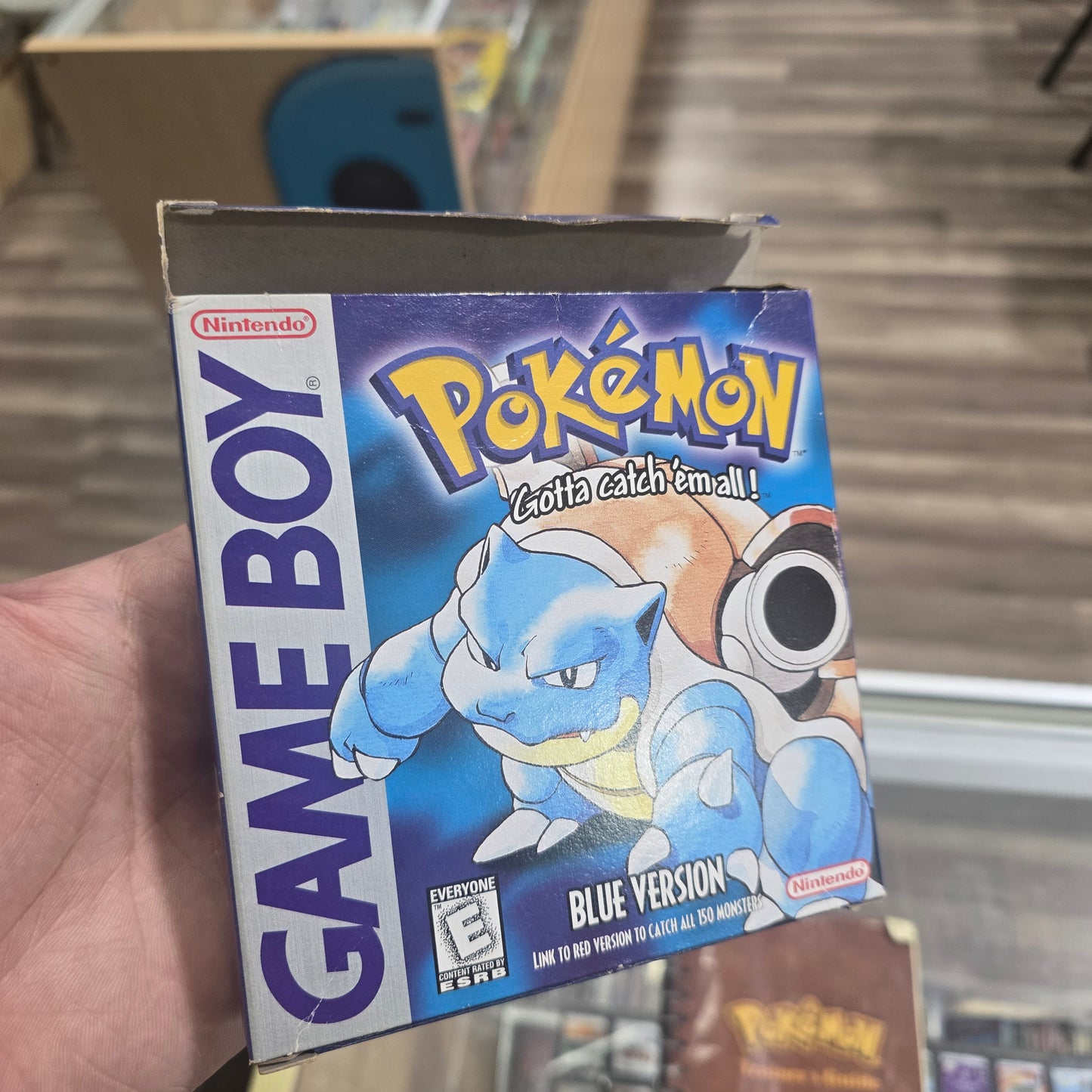 Pokémon Blue with Box and Manual  Nintendo Gameboy (Saves) (Authentic) (1st Print) with Box Protector
