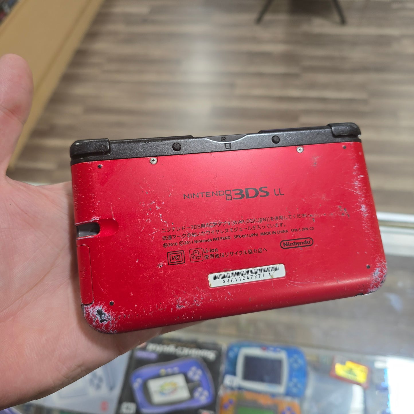 Nintendo 3DS LL Red + Black Handheld System with Digital Games and Charger (Check Condition)