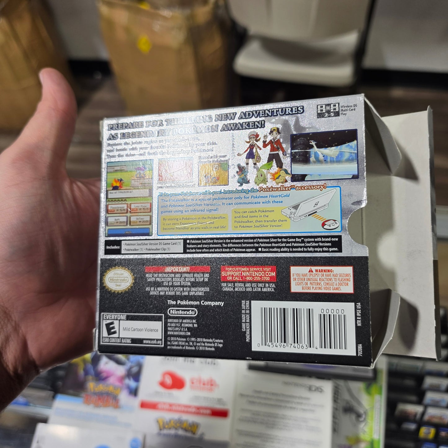 Pokemon SoulSilver Version [Pokewalker] [Big Box] Nintendo DS