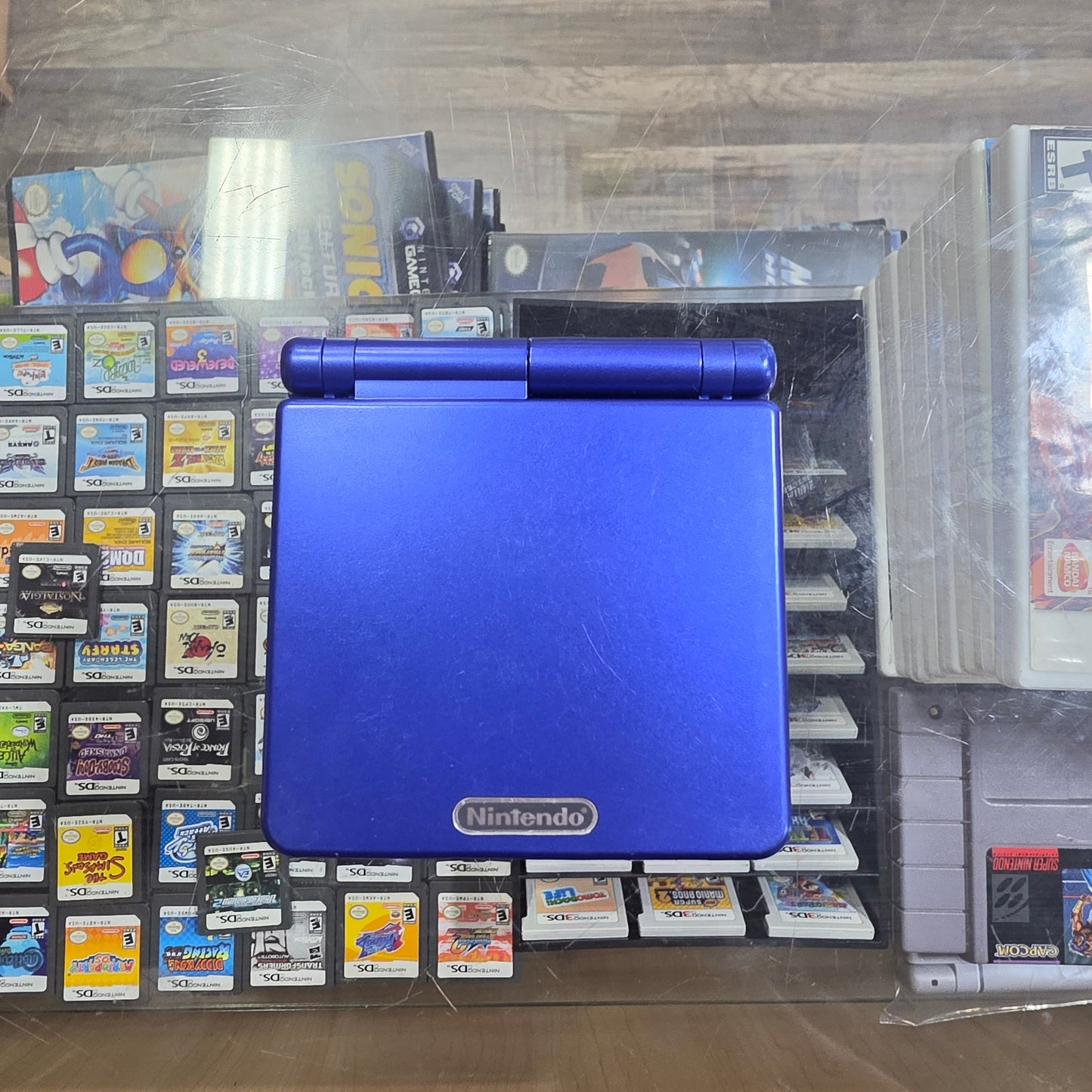 Cobalt Blue Nintendo Gameboy Advance SP Handheld System with Charger Model 001 (VERY CLEAN)