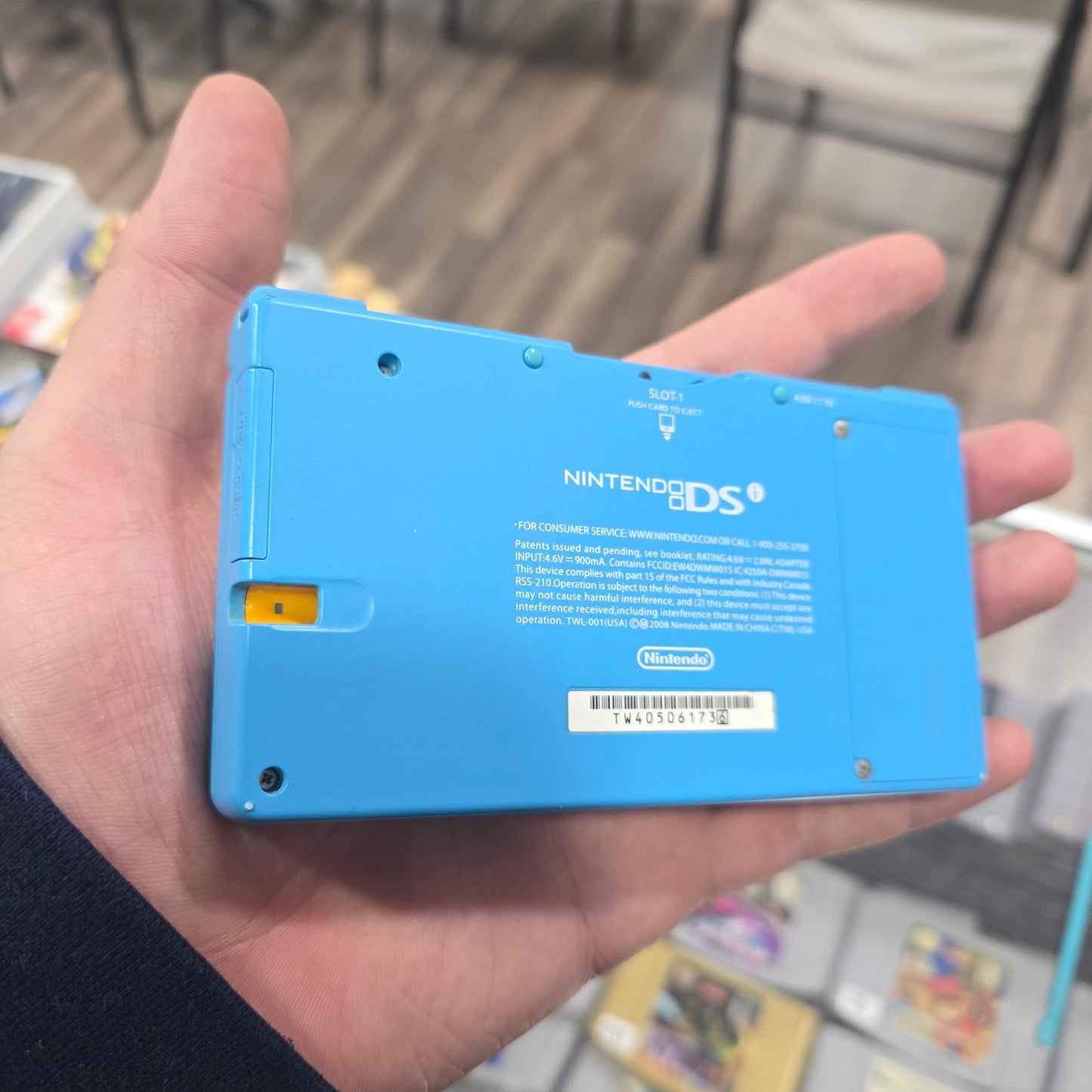 Baby Blue Nintendo DSi Handheld System with Charger
