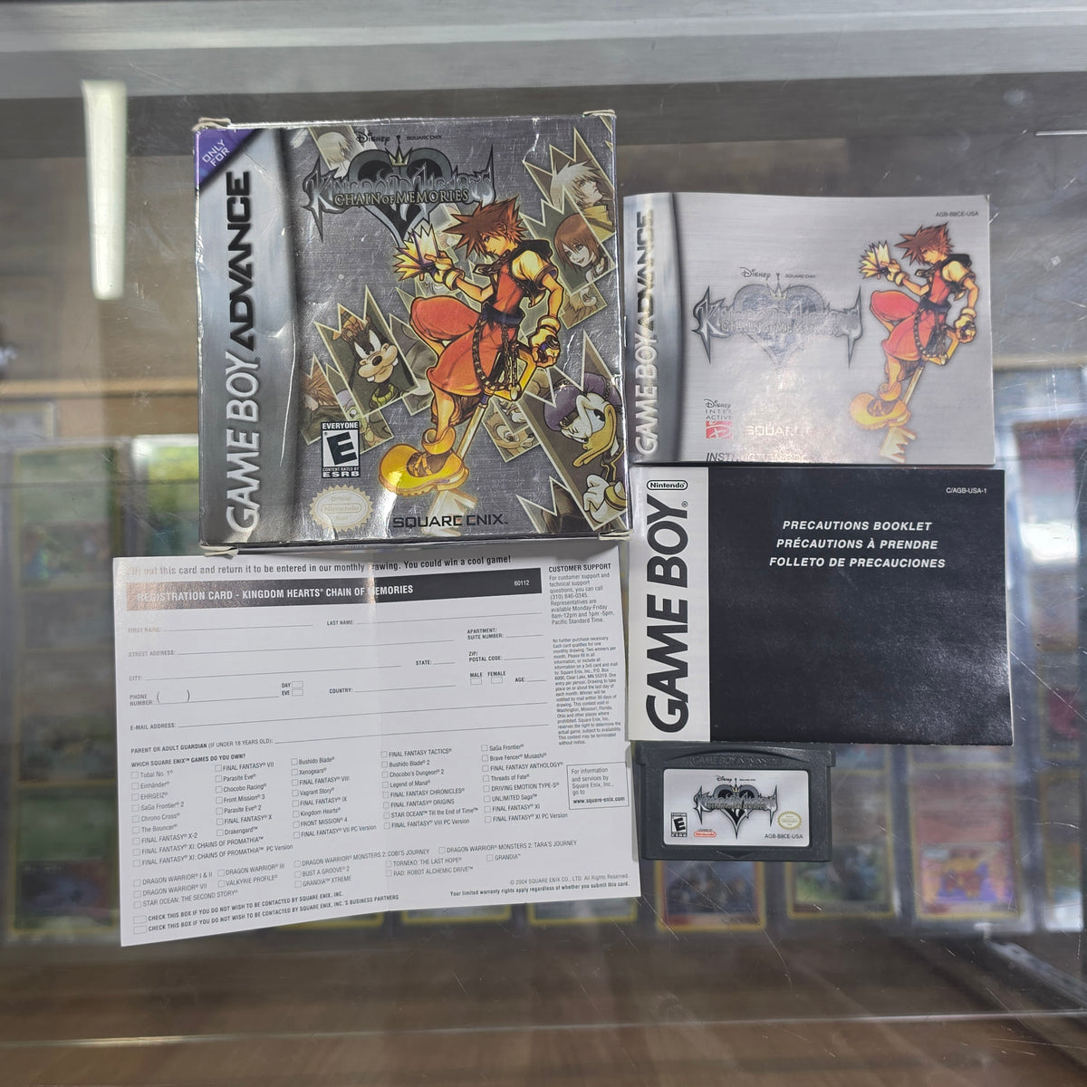 Kingdom Hearts Chain of Memories with Box and Manual