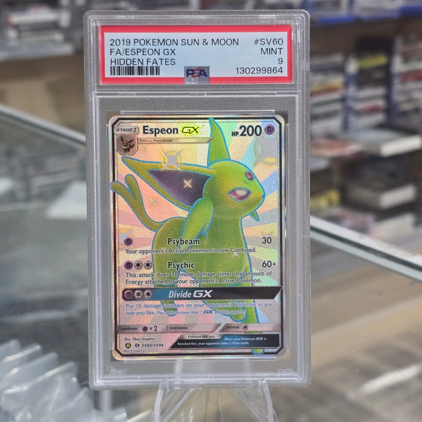 Espeon GX - Hidden Fates: Shiny Vault (PSA 9)