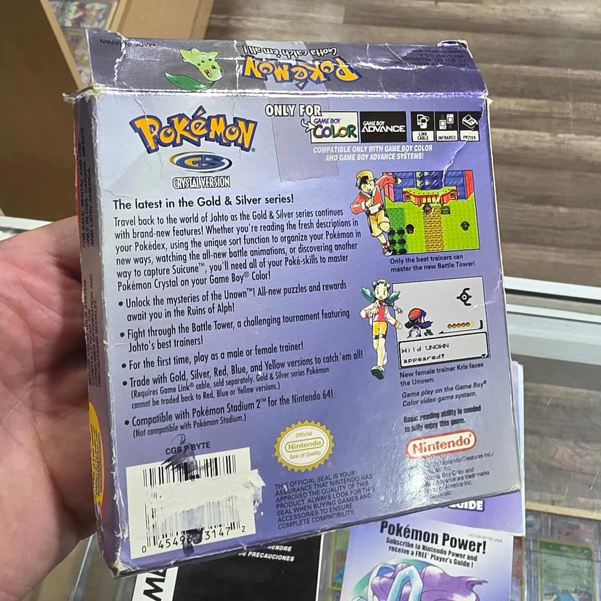 Pokémon Crystal (Authentic) CIB Nintendo Gameboy Color