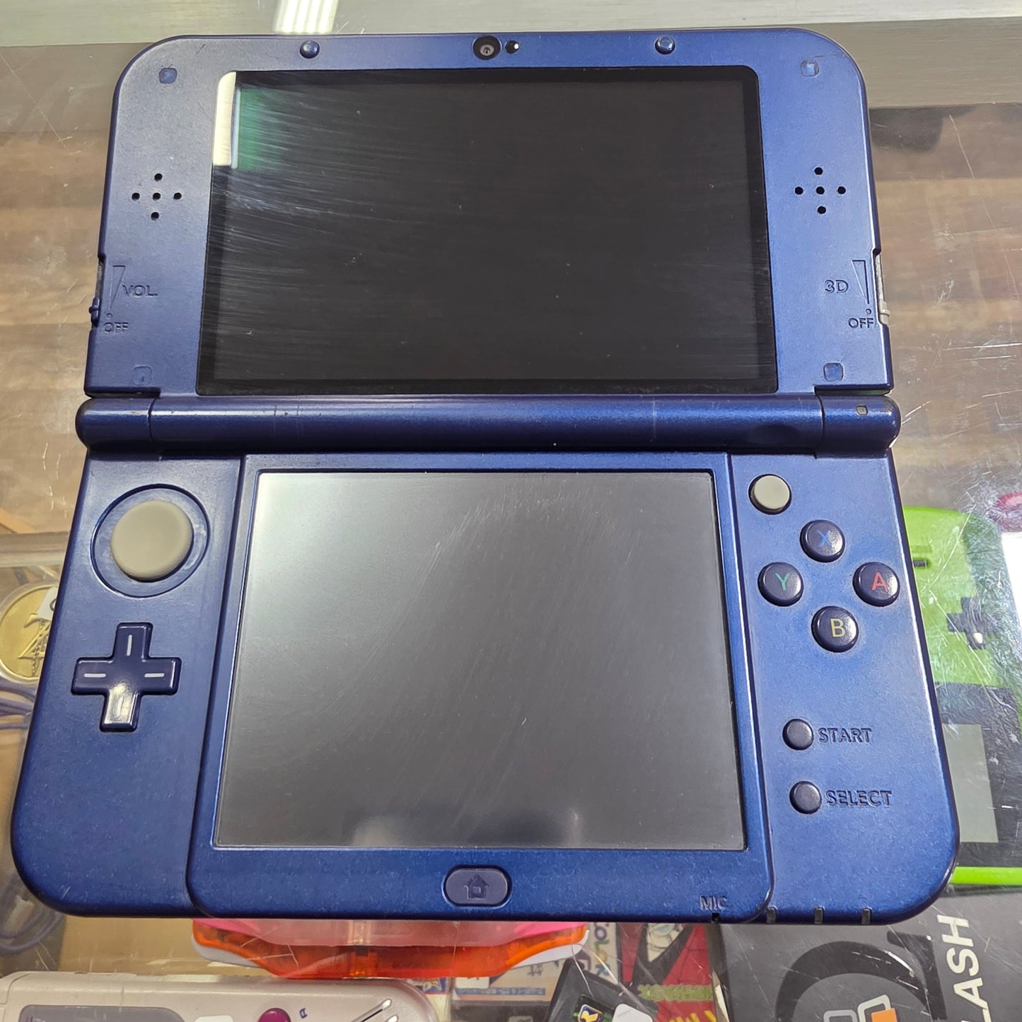 New Blue Digital Games Nintendo 3DS LL System Handheld [Charger Included]
