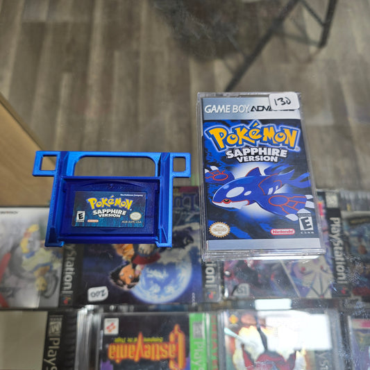 Pokémon Sapphire (Authentic) with Custom Case Nintendo GameBoy Advance