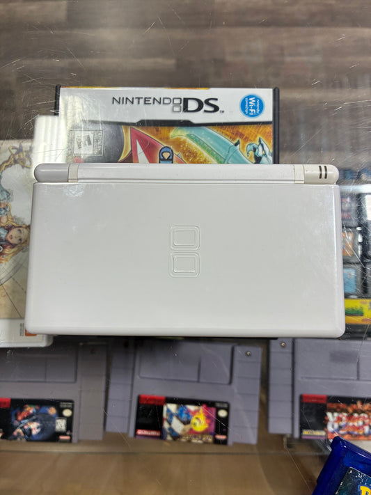 White Nintendo DS Lite Handheld System with Charger (Bottom Touch Screen Issues)