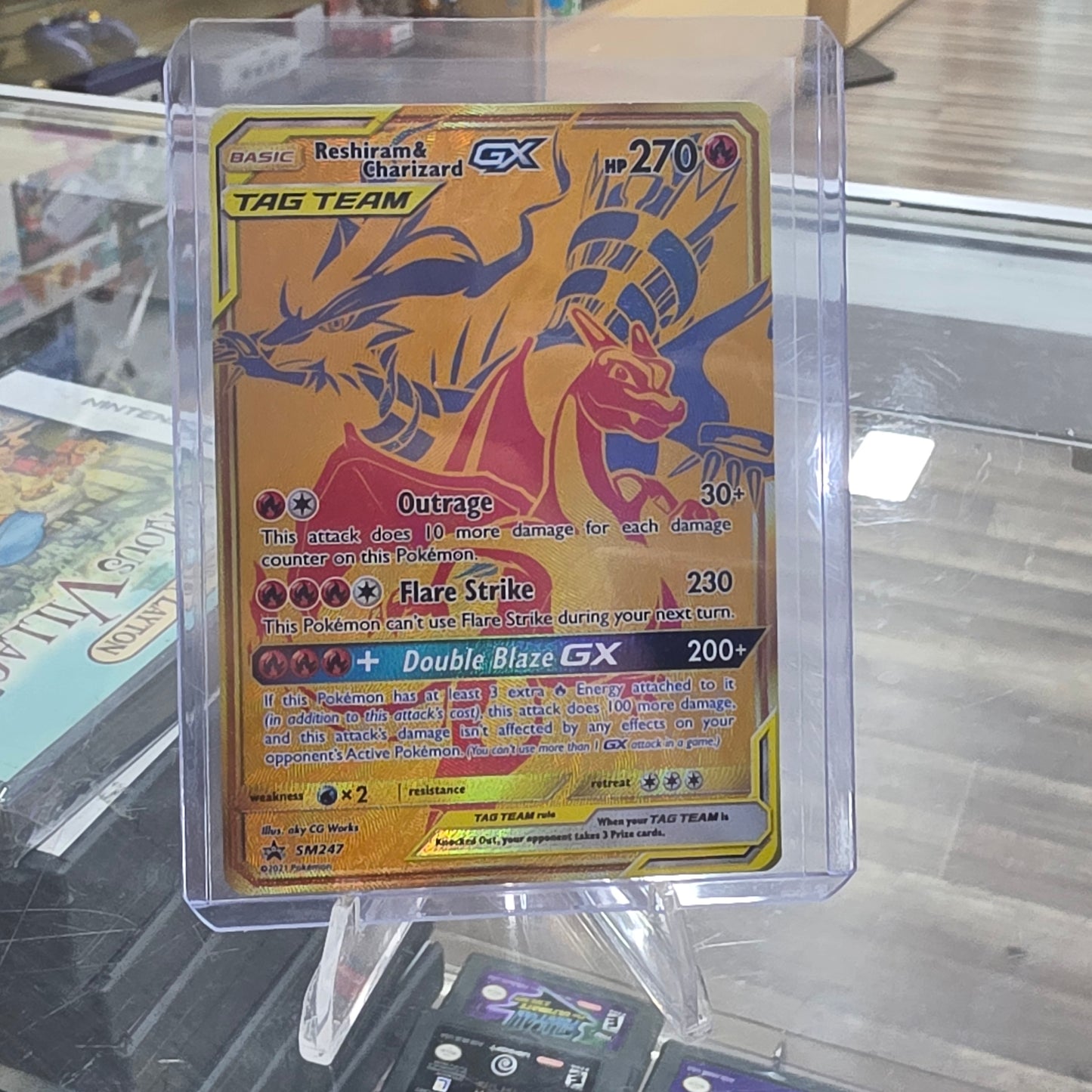 Reshiram & Charizard GX - SM247 - SM Promos (NM)